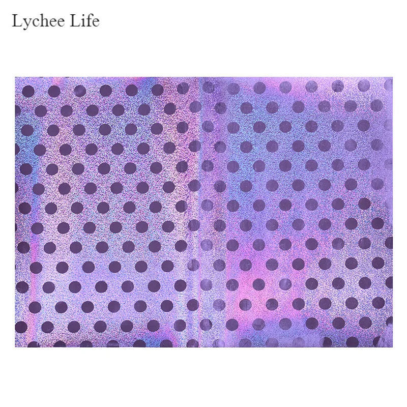 Винтажная лазерная ткань Lychee Life для искусственной кожи сделай сам швейная одежда