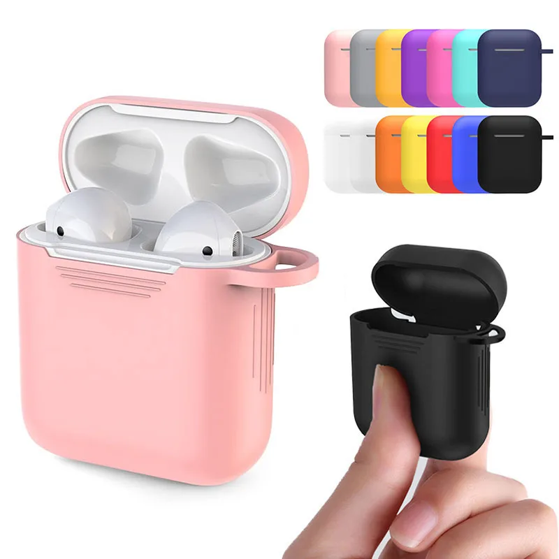 Новый мягкий силиконовый чехол для Apple Airpods противоударный гарнитура AirPods