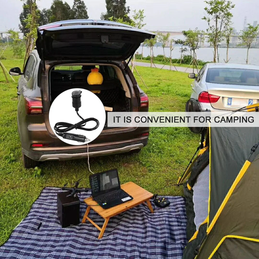 Удлинительный кабель для прикуривателя шнур автомобильного зарядного