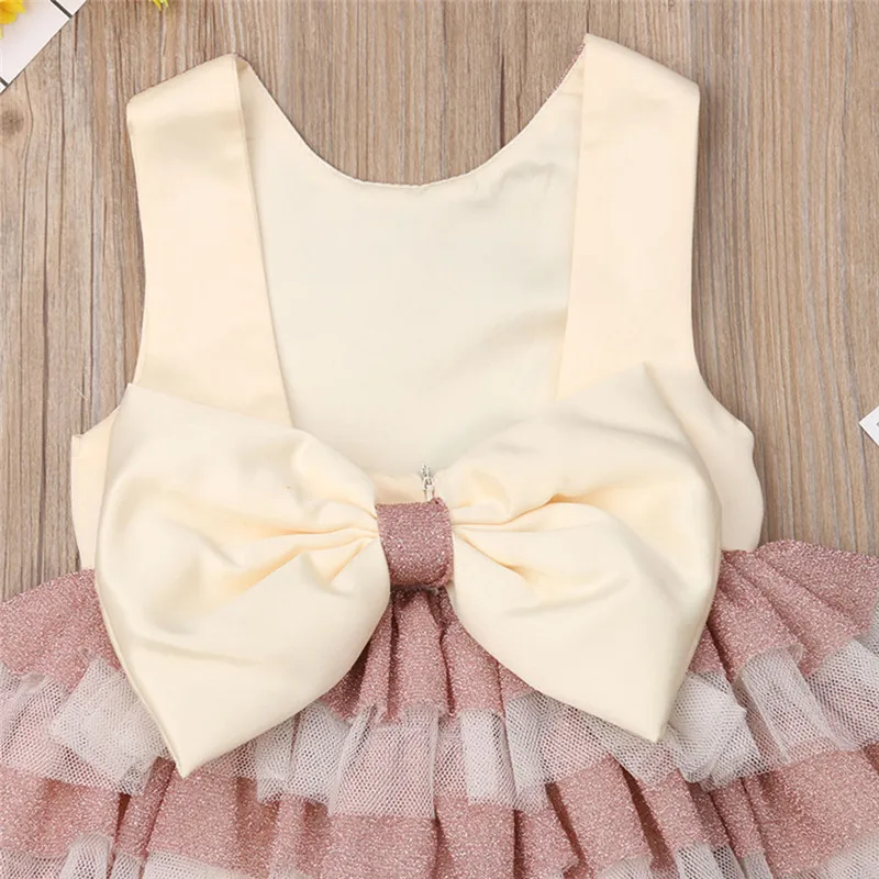 

PUDCOCO Princess Baby Girl Toddler Party Tutu Dress Pageant Wedding Birthday Gown Formal