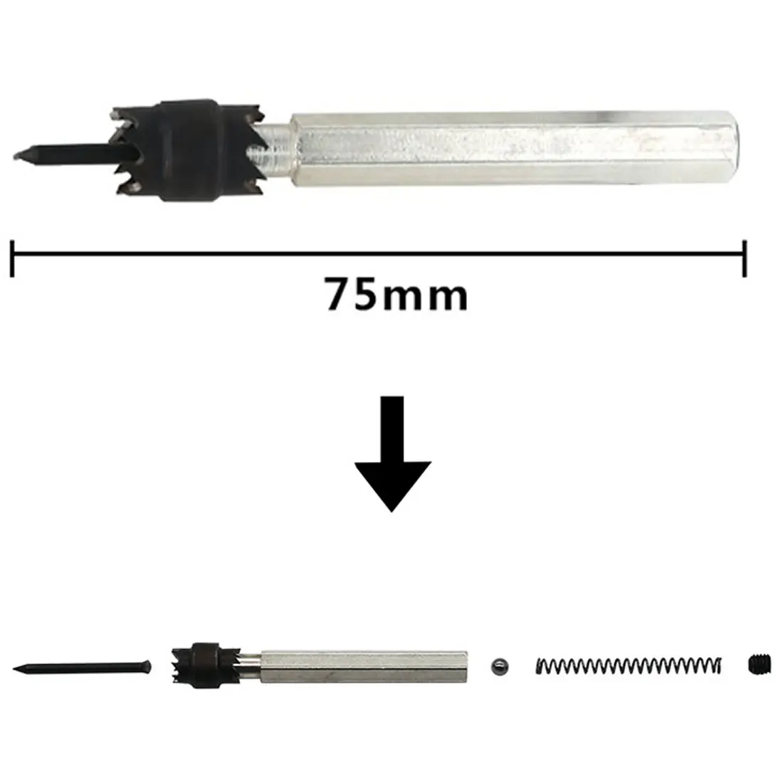 

HSS spot welding drill 3/8" & 5/16" Double Sided Rotary Spot Weld Cutter Remover Sheetmetal Drill Bit Sawtoot Point Drill