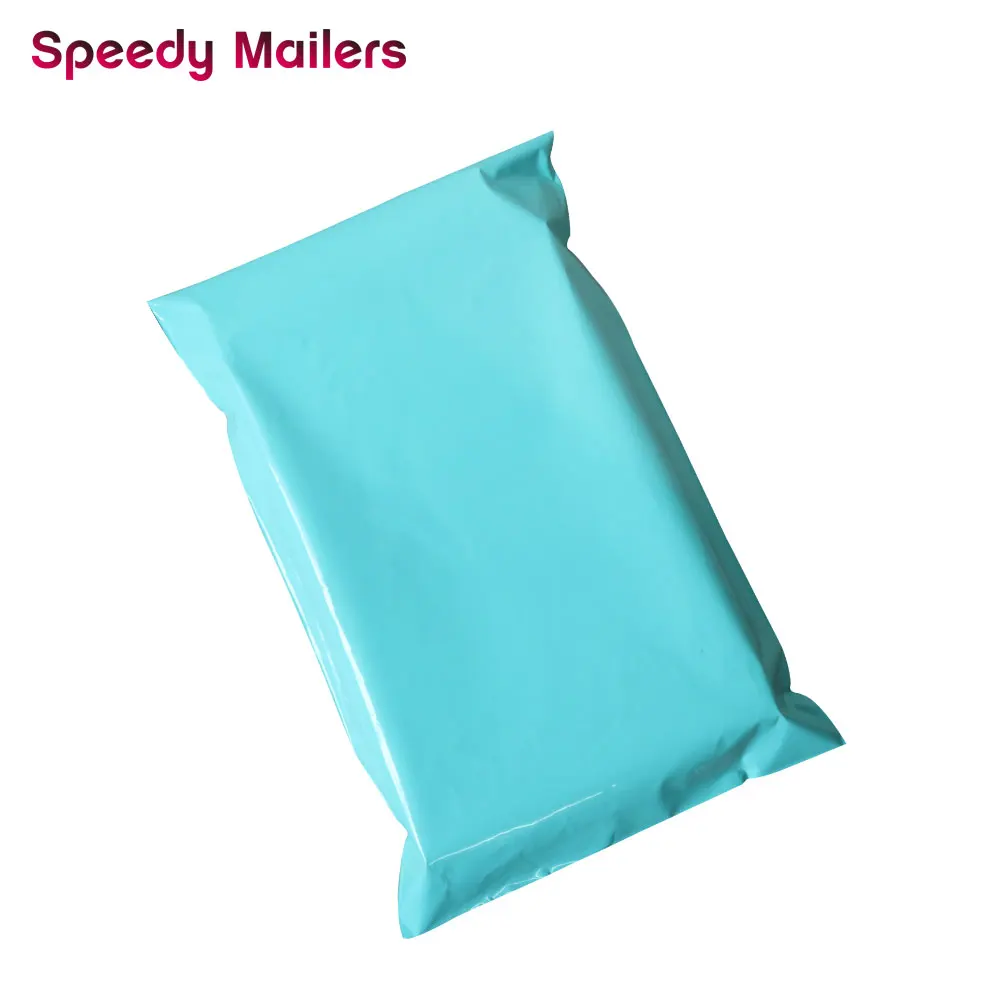 Speedy Mailers 10x13 дюймов красочные поли Mailer Teal Зеленый само печать пластиковая