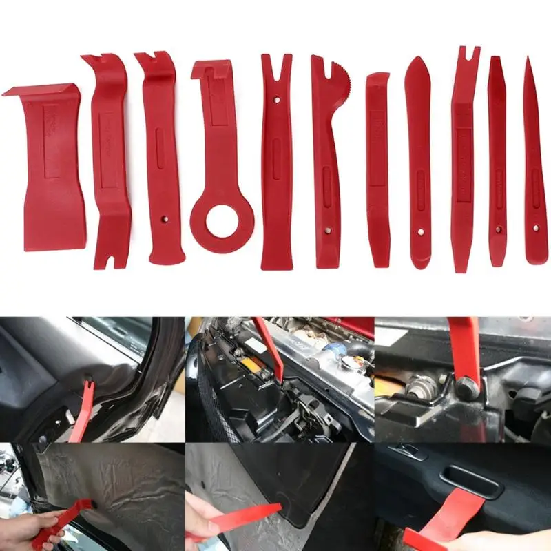 11 шт./компл. автомобильный набор инструментов для ремонта автомобиля DIY открытия