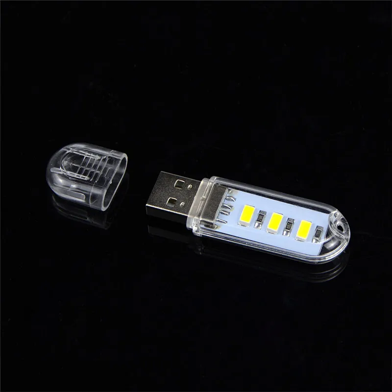 Клаит Портативный мини 3 LED USB свет ночника на открытом воздухе кемпинга света SMD