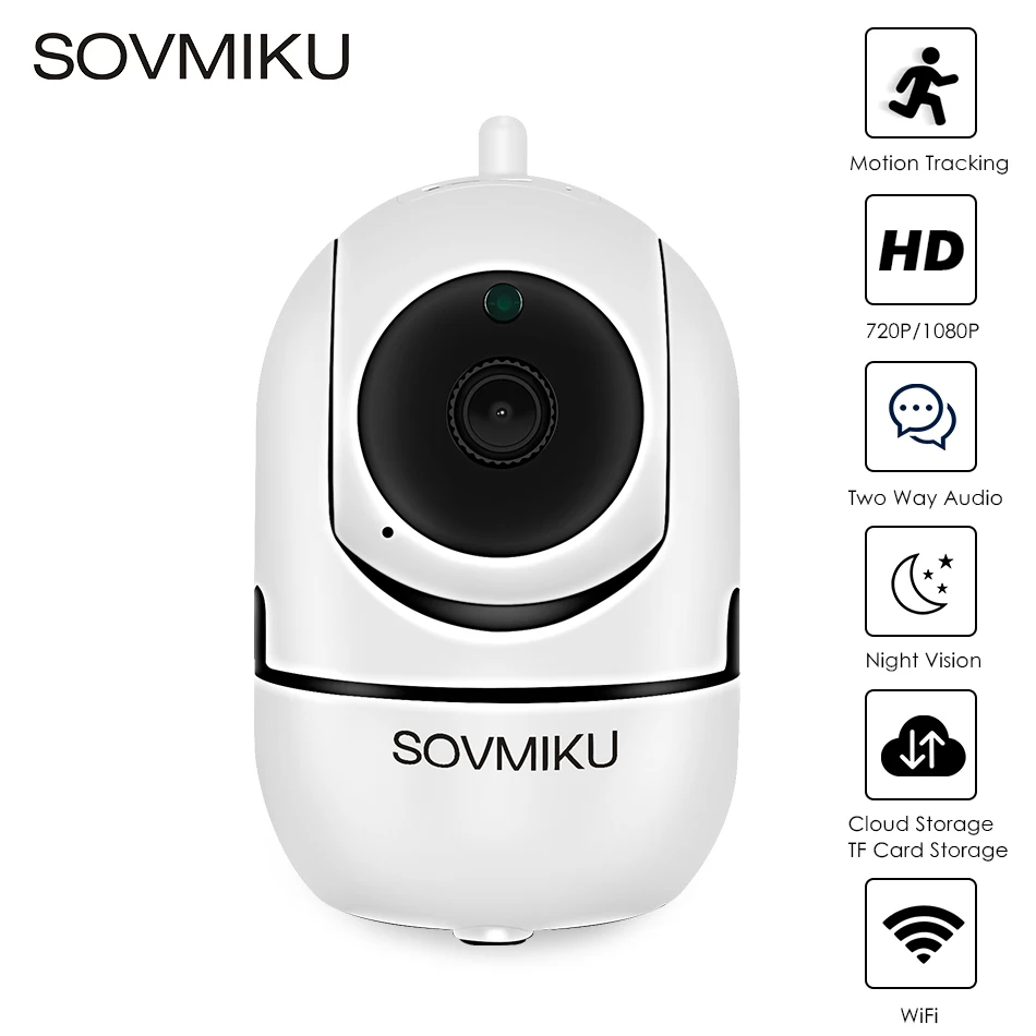 1080P облачная Беспроводная IP камера Wifi домашняя безопасности с функцией