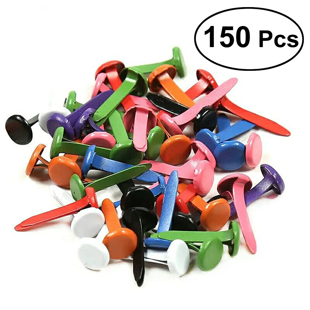 150 шт. мини Брадс Ассорти Цвета круглый Брэд пастельных штифтики для Скрапбукинг