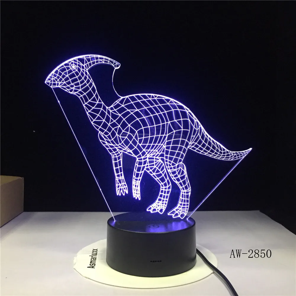 Stygimoloch Fabrosaurus коелогиз динозавр коитозавр 3d светодиодная лампа 7 цветов