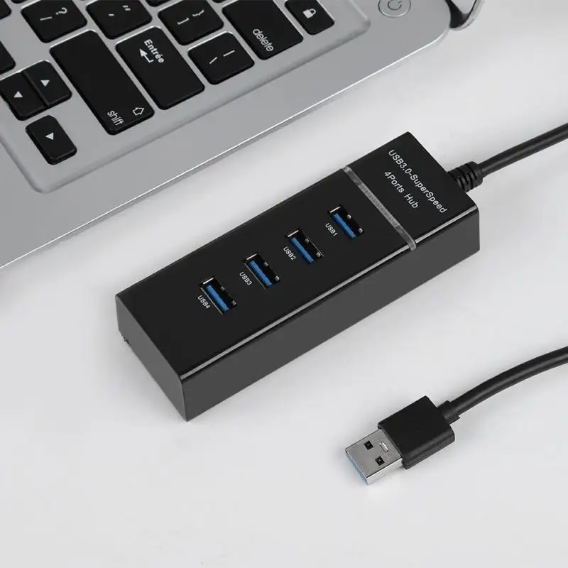4 порта USB3.0 концентратор зарядная док станция 5 Гбит/с зарядный адаптер для