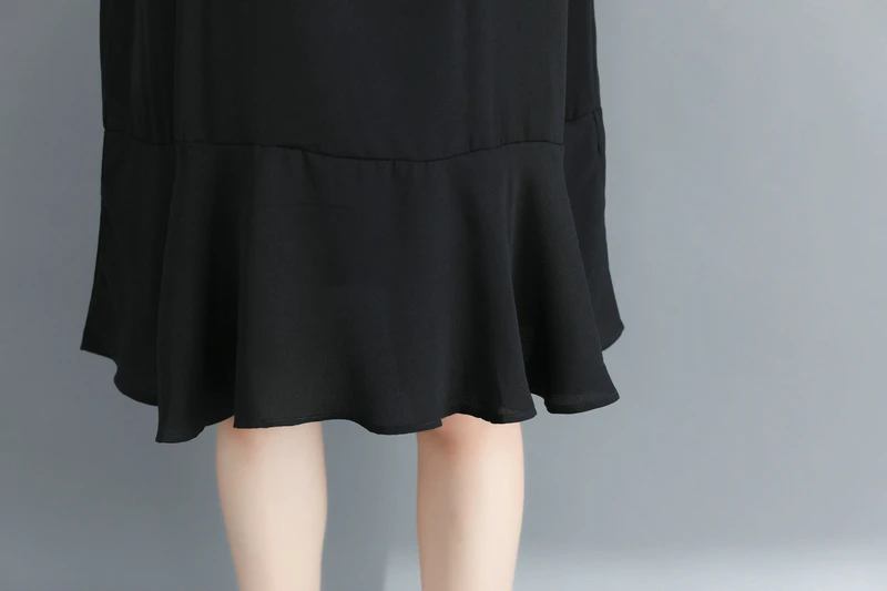 

Women's Plus Size New Summer Dress Two-piece Strap Casual Chiffon+ Cotton Dress