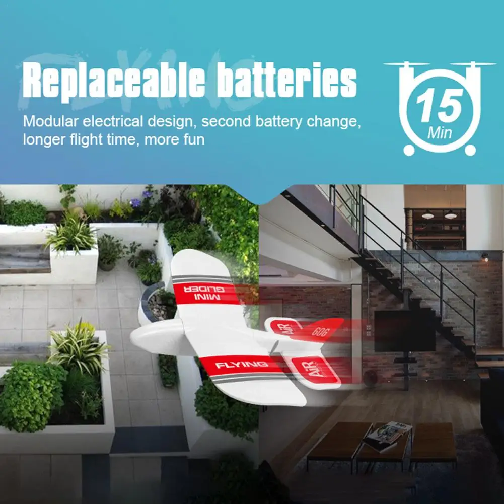 KFPLAN KF606 2 4 ГГц 2CH EPP Мини Крытый RC планер самолет Встроенный гироскоп RTF хорошая