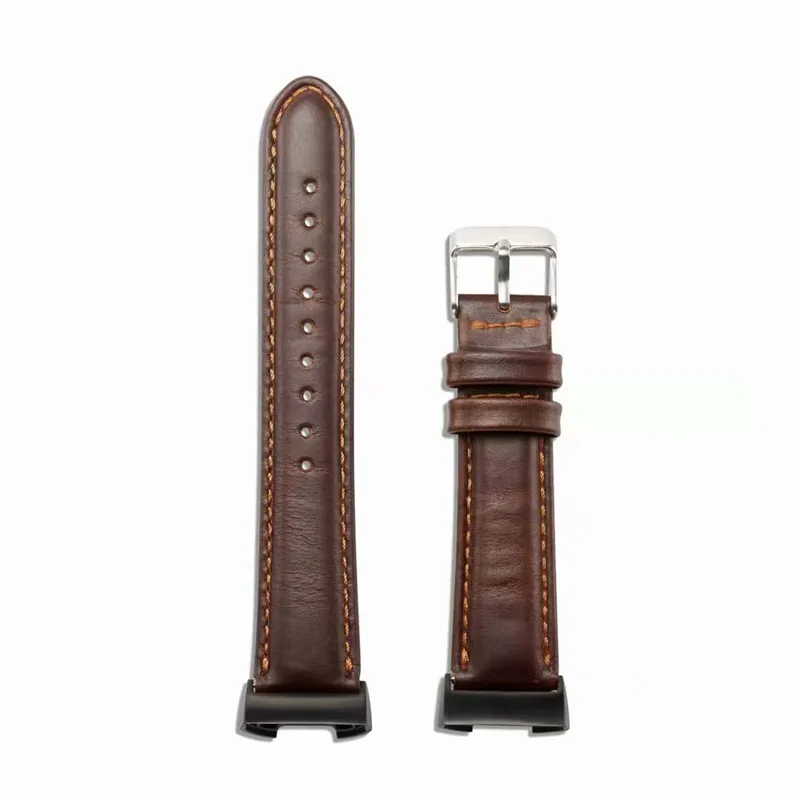 For Fitbit Charge 3 Genuine Leather Band Vintage Strap Men Wonwen Wristband 2 /Charge SE Smart Bracelet | Наручные часы