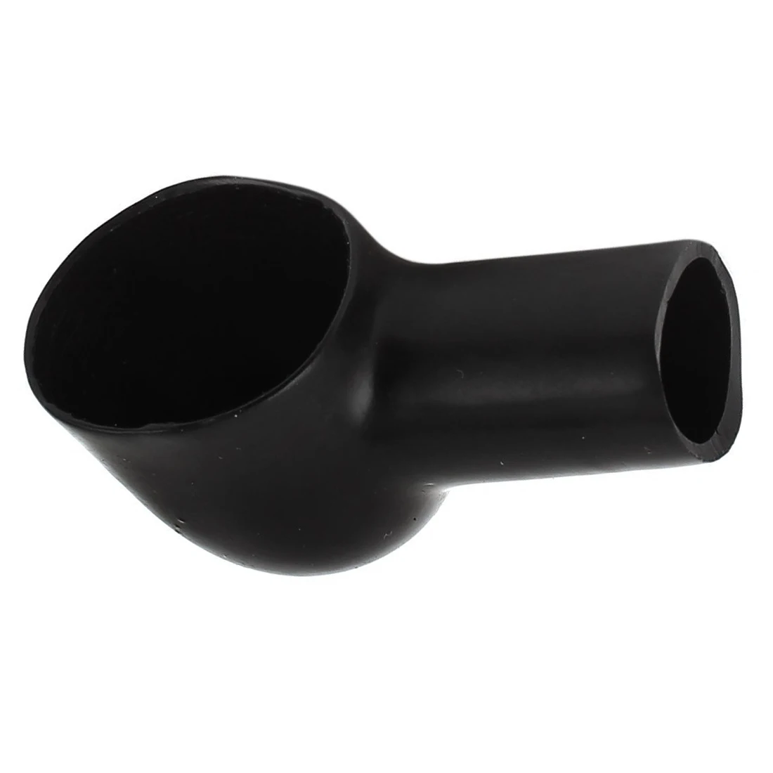 10 x Black Soft Plastic Smoking Pipe Shaped Battery Terminal Caps Boots |