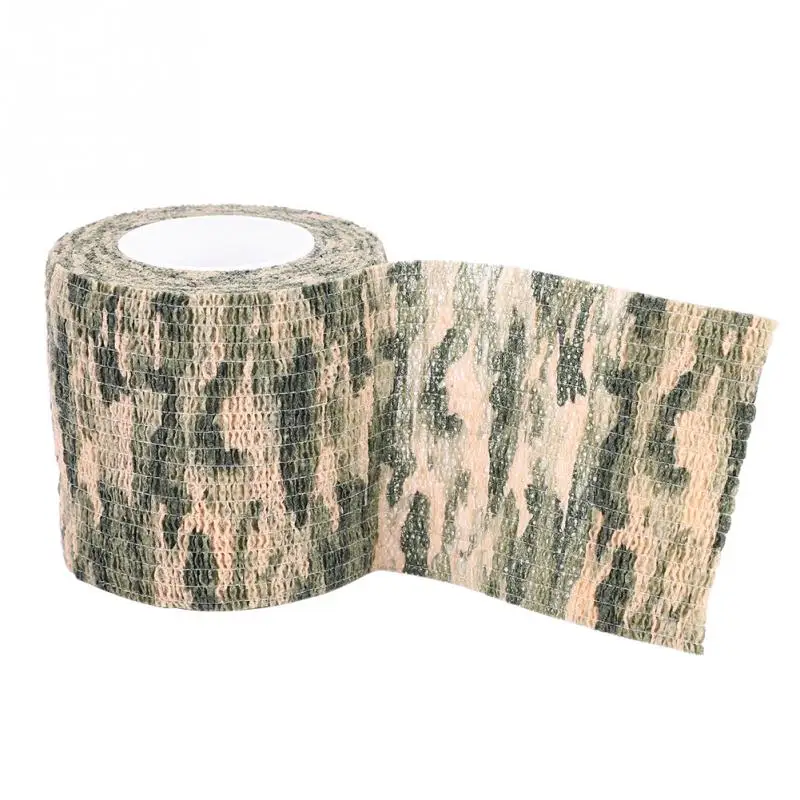 Камуфляжная Лента 5 см x 4 м Военная Тактическая самоклеящаяся Нетканая