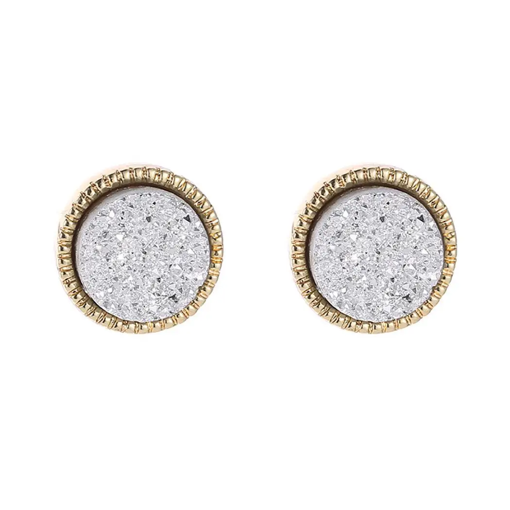 New Women Fashion Earrings Jewelry Trendy Round Shape Charm Pair of Wedding Gift Casual Party Dating | Украшения и аксессуары