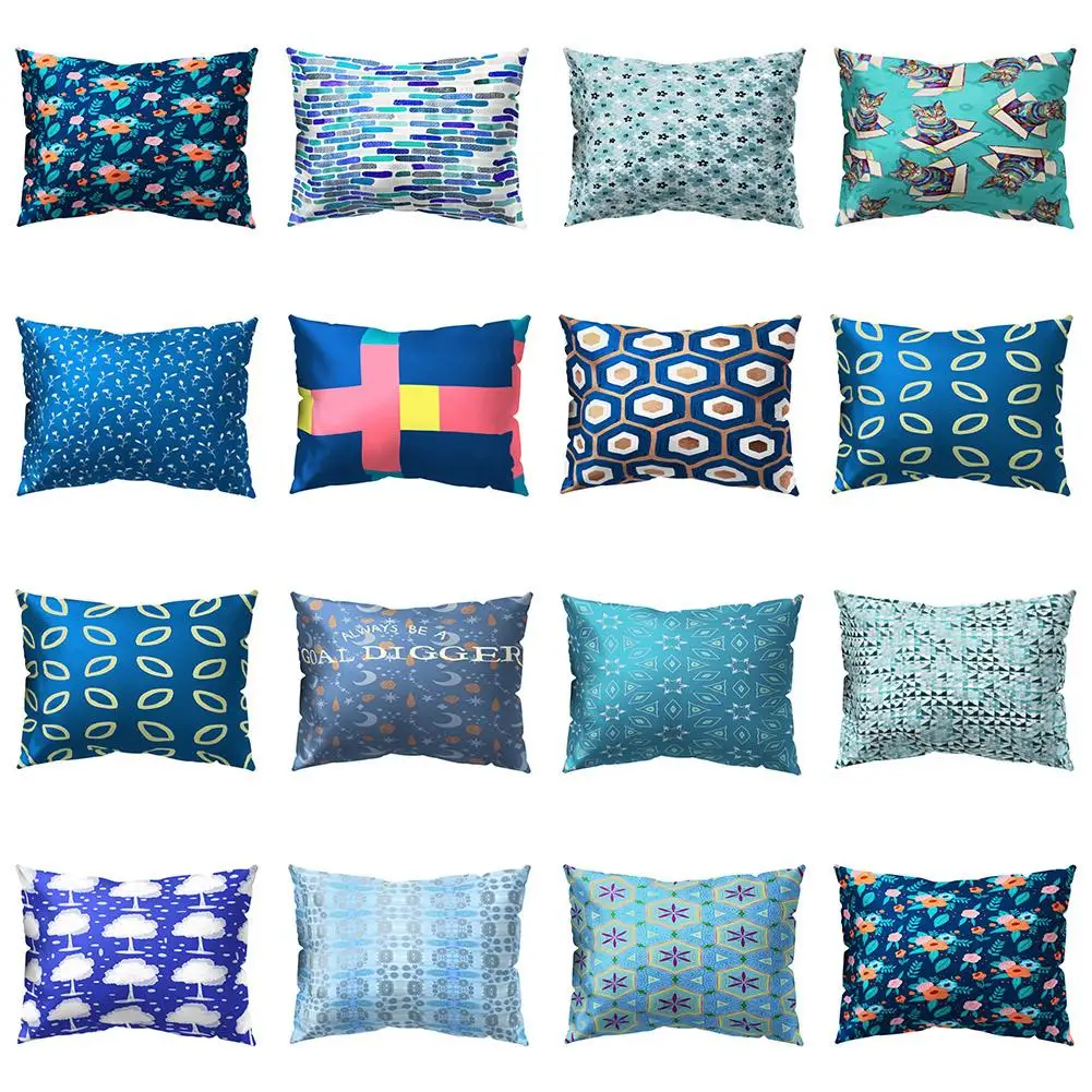 2019 Bedding Flower Moon Star Cat Cloud Pillow Cushion Case Sofa Bed Car Office Decor White Bedroom Home Decorative | Дом и сад