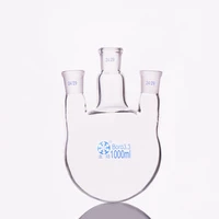 three necked flask straight shapewith three necks standard ground mouthcapacity 1000mlmiddle joint 2429lateral joint 2429