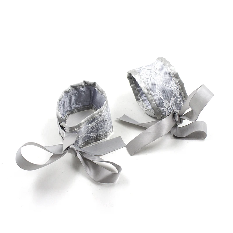4 шт./компл. Серебряная Сексуальная кружевная маска наручники кнут ракетка