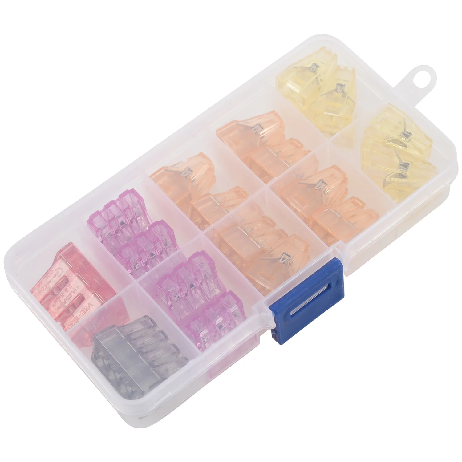 22 Pcs/Box 2/4/6/8 Way Nylon Wall-Nuts Push-Wire Connector Terminal Block Push in Quick AC 400V Combination | Обустройство дома