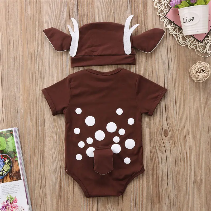 Emmababy 2018 милое детское боди для новорожденного младенца с коротким рукавом