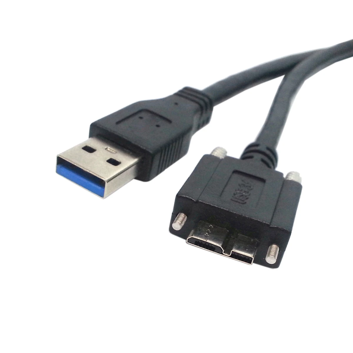 

Jimier USB 3.0 A type Cable Male to Micro USB 3.0 B Male with Mount Panel Screws for Hard Disk Mobile Phone
