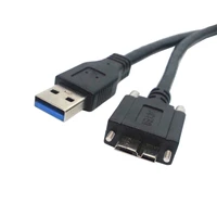jimier usb 3 0 a type cable male to micro usb 3 0 b male with mount panel screws for hard disk mobile phone