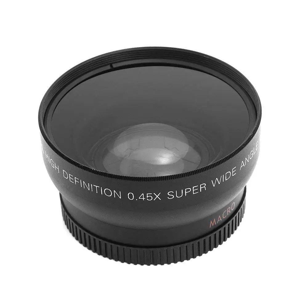 Новый Hd 52 мм 0.45X Широкоугольный объектив с макрообъективом для Canon Nikon sony Pentax Dslr