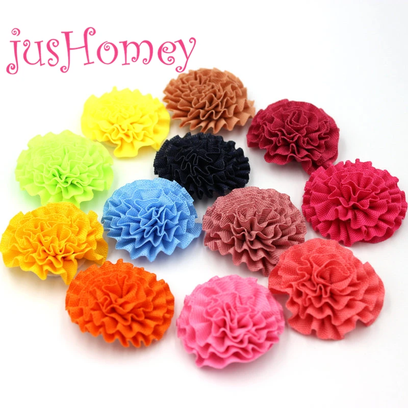 12PCS 40mm Grosgrain Ribbon Puff Flowers Handmade Carnation Mother's Day Gift for DIY Brooch Lapel Pin Hair Supply | Дом и сад