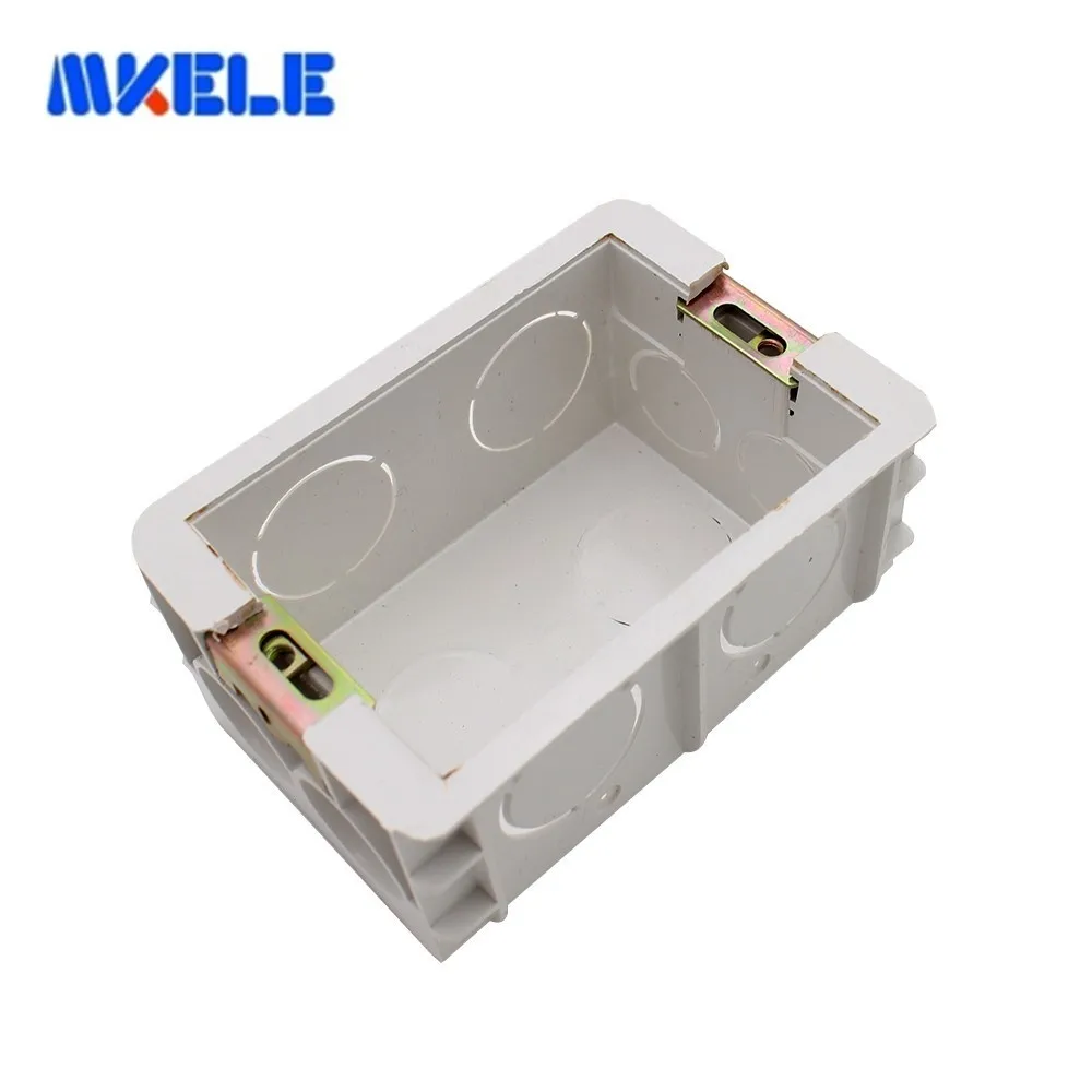 

American Standard Universal White Wall Mounting Box for Wall Switch and Socket Back Box 118*72MM 1PCS