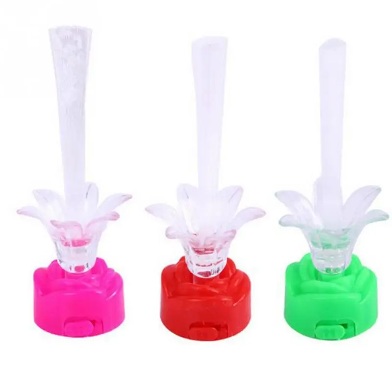 1 PCS Beautiful Romantic Color Changing LED Fiber Optic Night Light Lamp Battery Powered Small Christmas Party Home Decor | Дом и сад