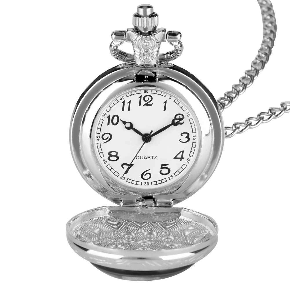 

Retro Pocket Watch for Boy Quartz Watch Pocket with Blessing for Child Creative Gift Engraved Love Dad Series Pocket Watch Gift