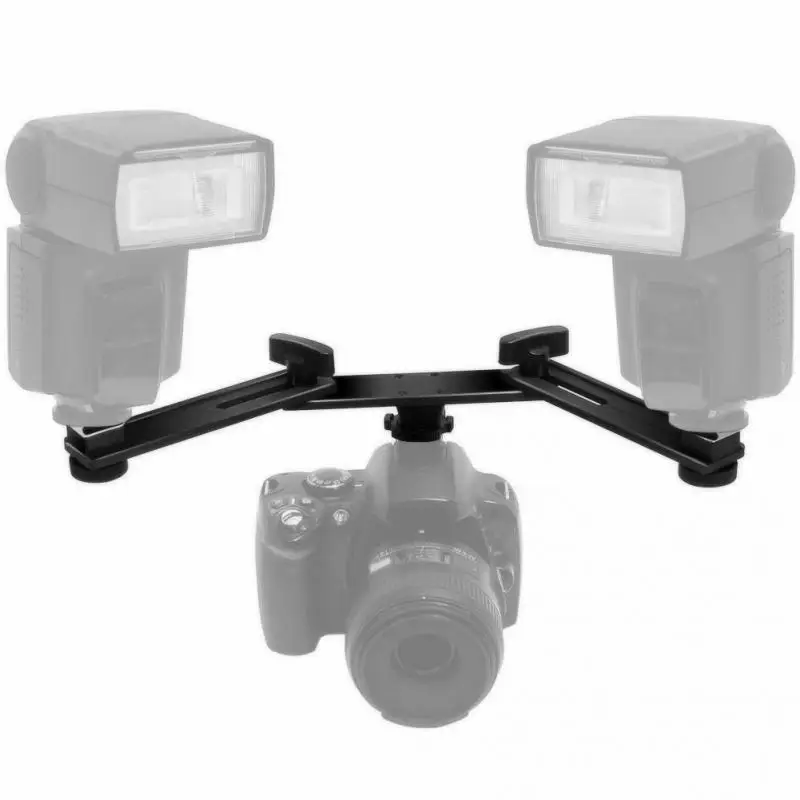 Алюминий сплав кронштейн держатель стенд с двойной внешней вспышки типа Горячий