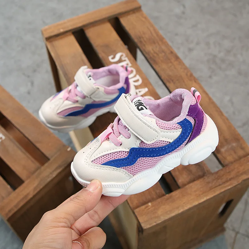 Brand Sports Shoes 2019 Spring new fashionable net breathable leisure sports running shoes for girls boys | Детская одежда и обувь