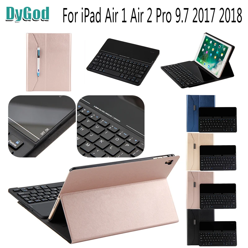 Беспроводной Bluetooth клавиатура для iPad Air 1/Air 2/Pro кожаный чехол планшета 2017 2018 9 7