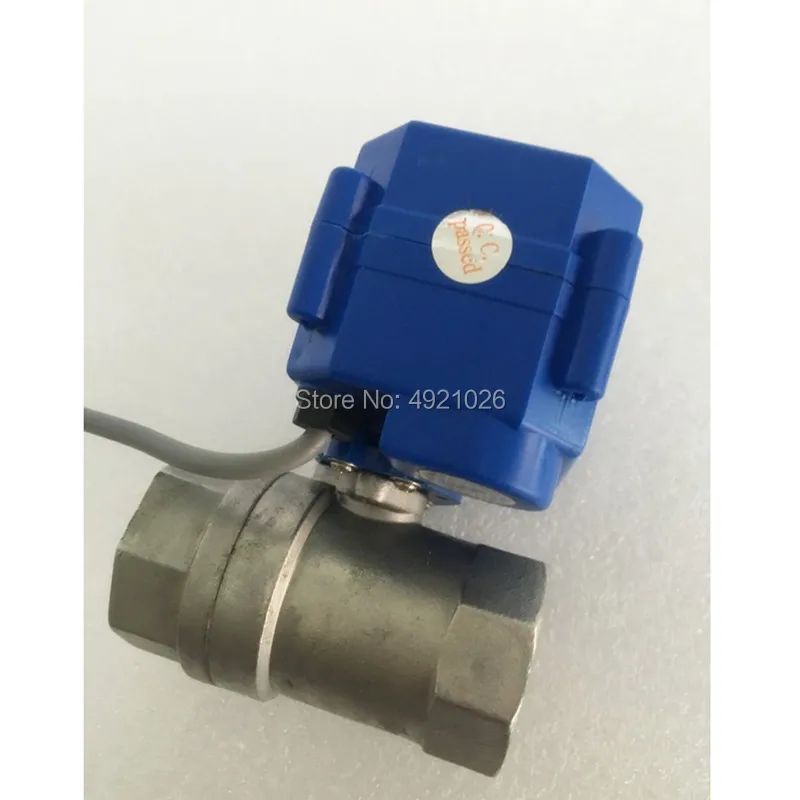 Бесплатная доставка DN20 3/4 &quotиз нержавеющей стали двухсторонний моторизованный