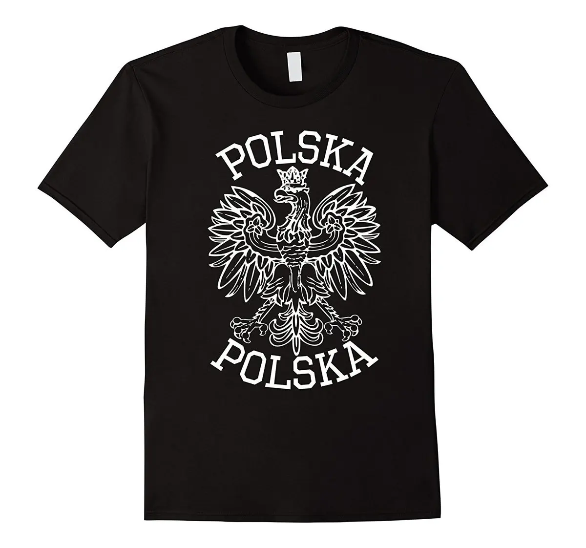 Польский Орел футболка Polska рубашка польская Футболка мужская черная с коротким