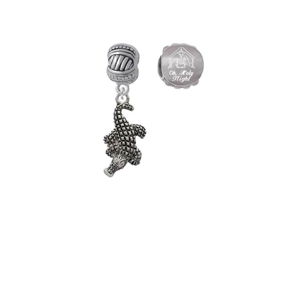 Alligator Come Let us Adore Him Charm Beads (набор из 2)| |