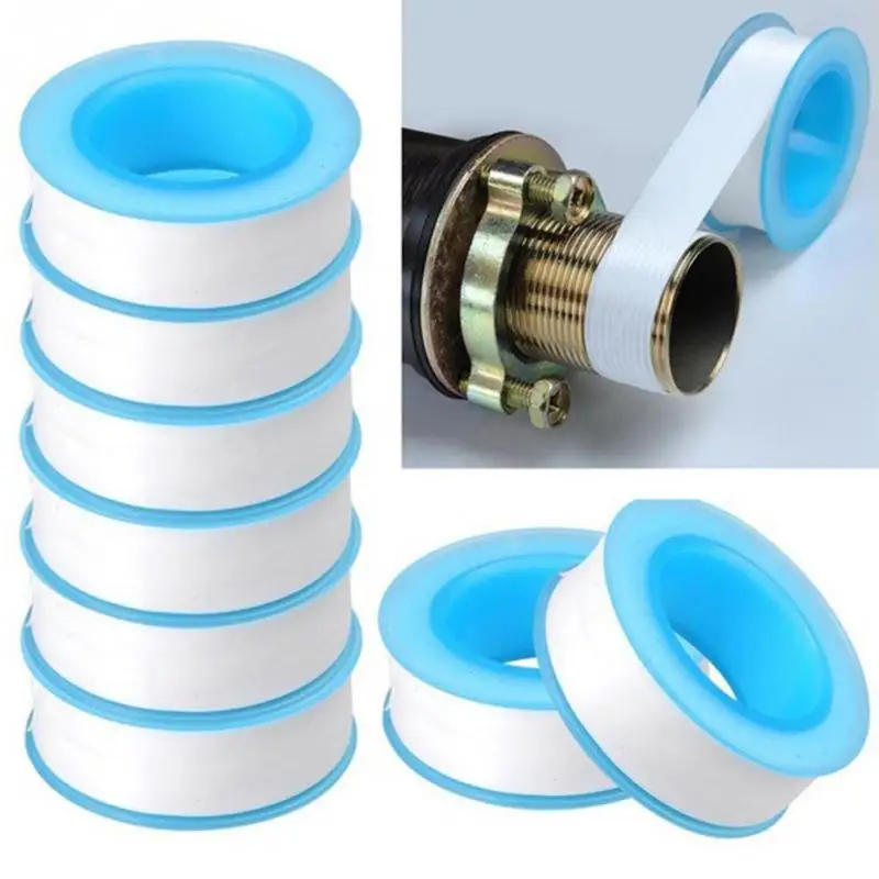 10pcs/lot Roll Teflon Plumbing Joint Plumber Fitting Thread Seal Tape PTFE For Water Pipe Plumbing Sealing Tapes