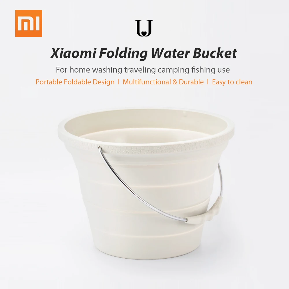 Xiaomi 7.2L ведро для воды складной кемпинг автомобиль путешествия Рыбалка Открытый умывальник силиконовый бытовой кухонный горшок для мытья ведра