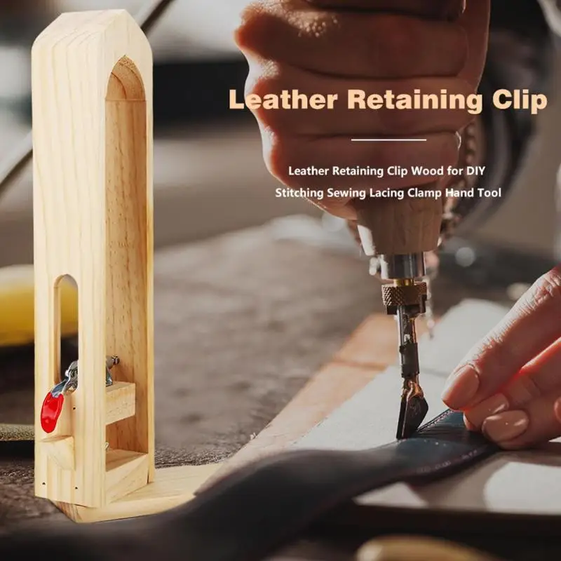 1 шт. Кожа Craft клипса DIY Набор ручного инструмента Настольный для шнуровки