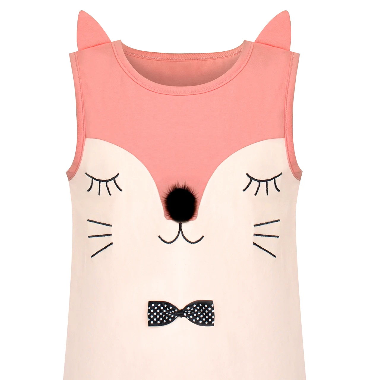Sunny Fashion платья для девочек Девочки Комплект одежды тройник и Штаны Лиса Вышитый