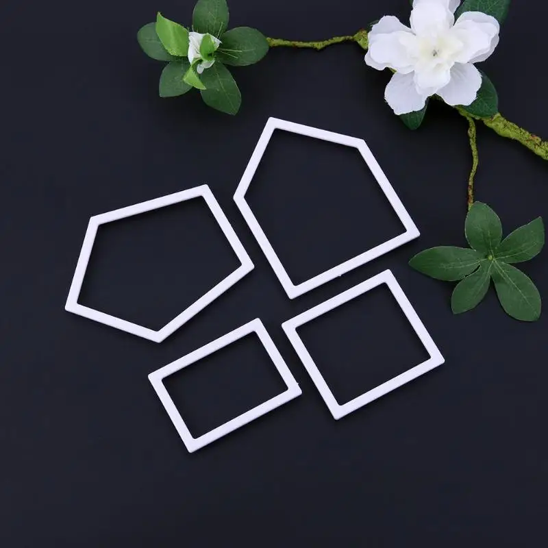 4 шт. форма дома резак пластиковый торт печенье украшения Плесень Sugarcraft плесень |
