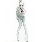 Боди женское, латексное, резиновое, белое, с маской, универсальный, размер 100%, XXS-XXL