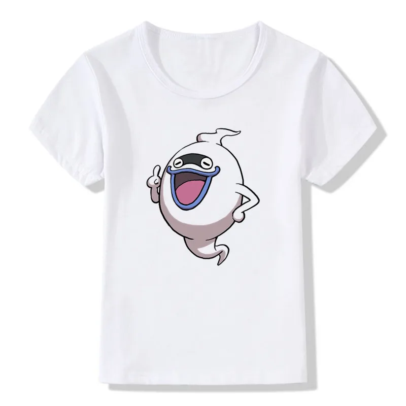 2018 Детская футболка с принтом Yo Kai Watch логотипом Ghosts круглым вырезом короткими