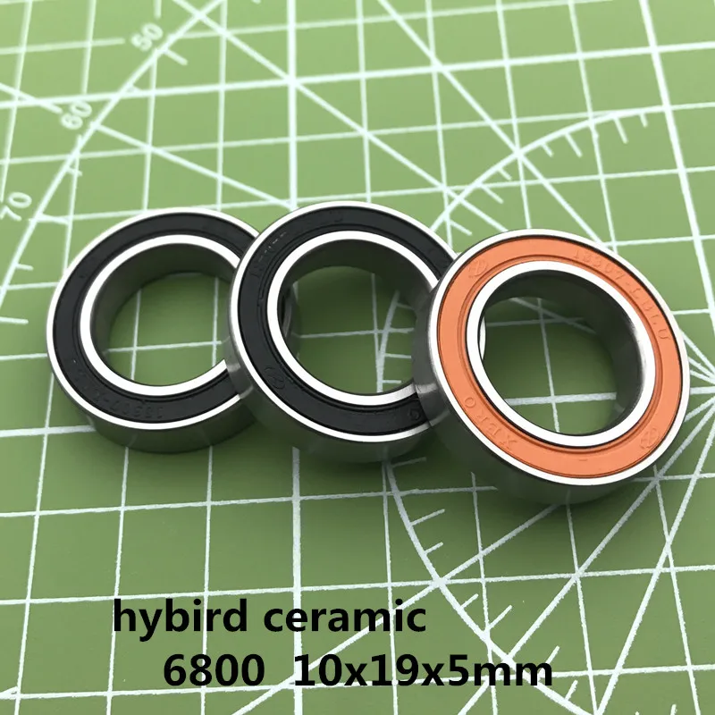 Высокое качество Бесплатная доставка 6800 Гибридный Керамика подшипник 10x19x5 мм ABEC 3