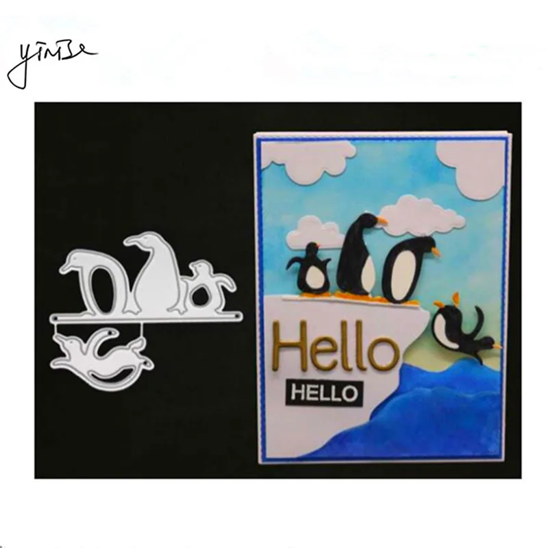 

Penguin SCRAPBOOK Metal Cutting Dies For Scrapbooking Stencils DIY Album Cards Decoration Embossing Folder Craft Cut Die Cuts