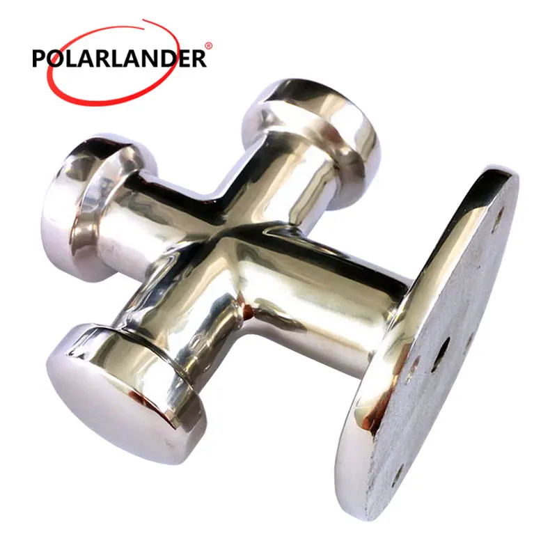 

1 Pc Stainless Steel Single Cross Bollard Heavy Duty Cleat Hardware for Boat Yacht Marine