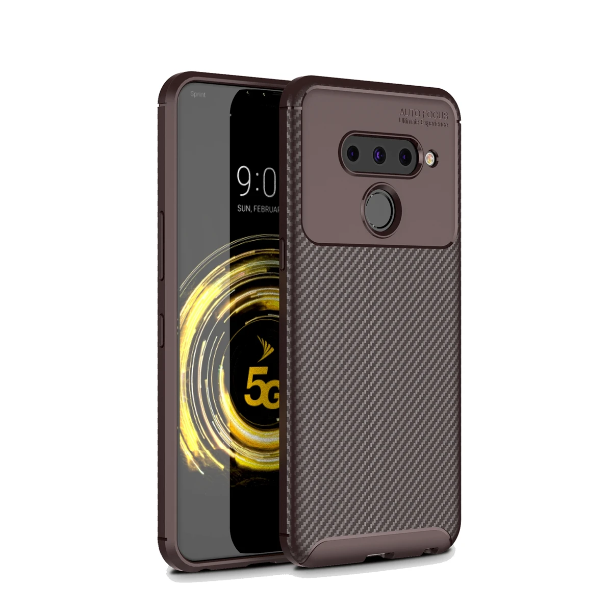 Fundas for LG V50 ThinQ 5G Dual Layer Hybrid Matte Armor Case Slim Thin Shockproof Soft TPU Rubber Carbon Fiber Back Capa Cover |
