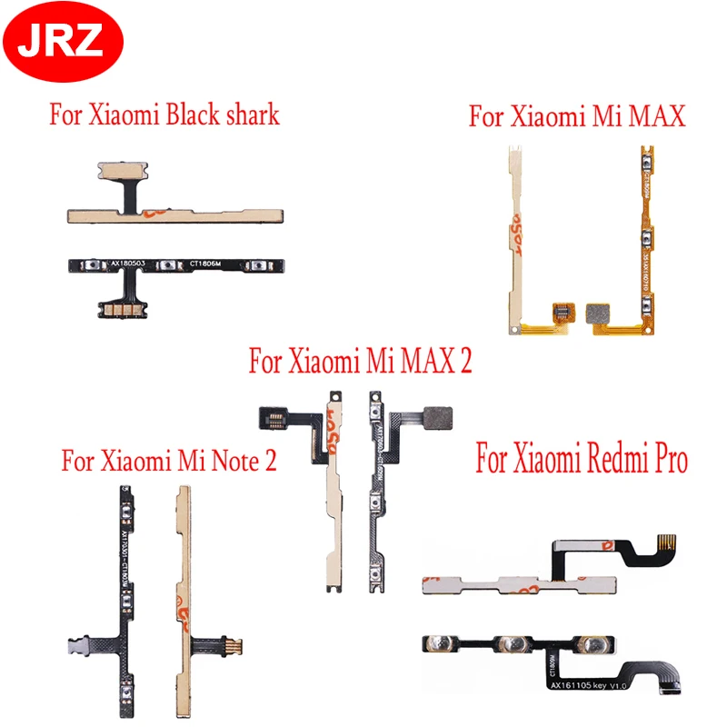 JRZ For Xiaomi Mi Note 2 Redmi Pro Side Button Power+Volume Up/Down FPC Flex Cable Black shark MAX | Мобильные телефоны и