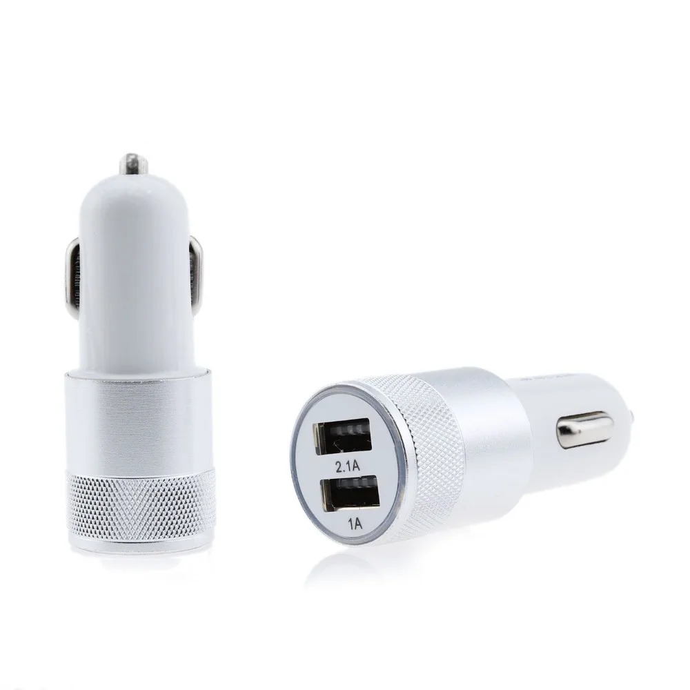Автомобильное зарядное устройство с двумя портами USB кабель Micro 1 м 2 3