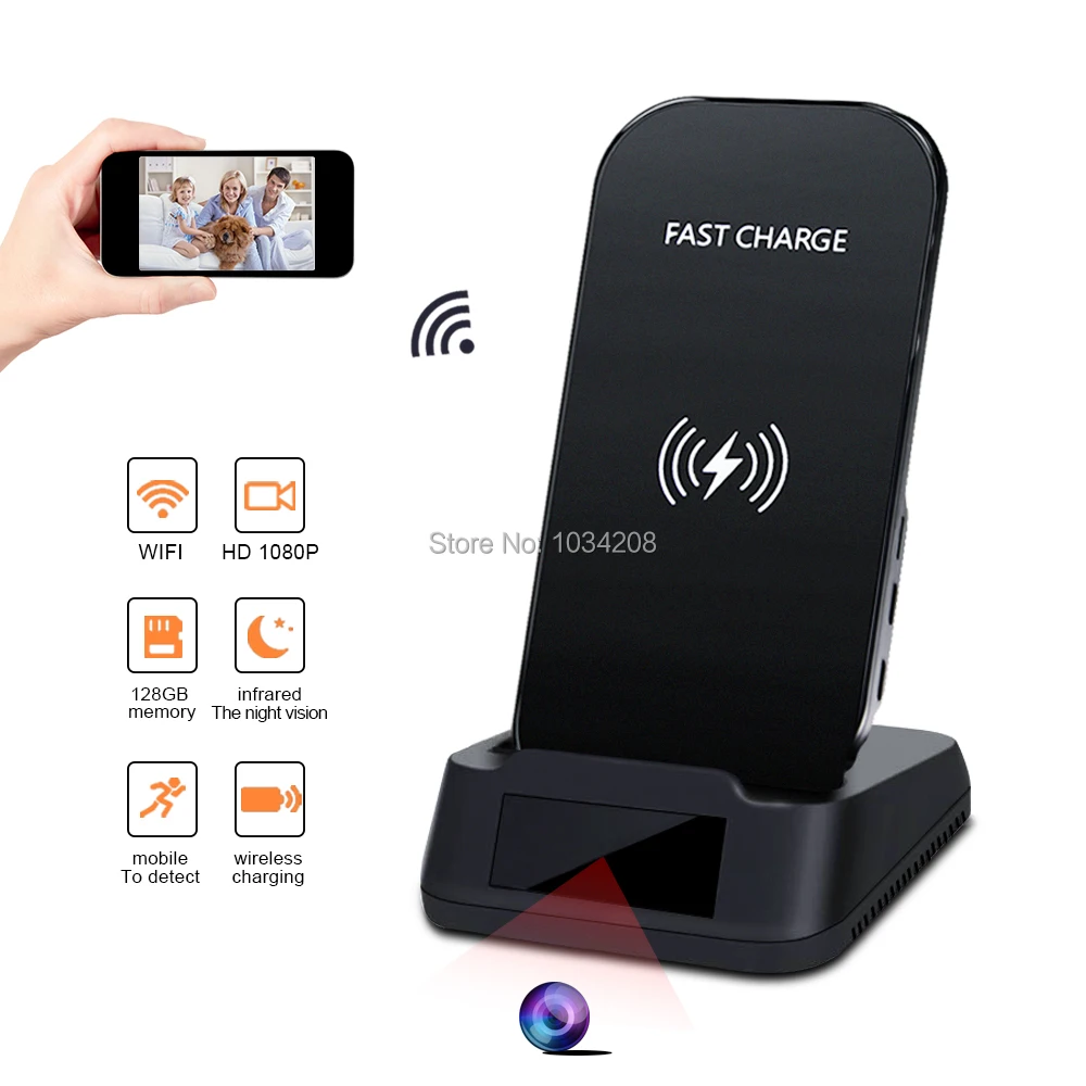 Новые стильные Лидер продаж P2P 1080 P HD беспроводной мини WiFi Камера с невидимыми ИК